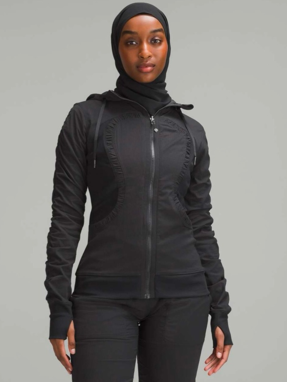 lululemon athletica Dark Charcoal Zip Hoodie - Picture 1 of 10